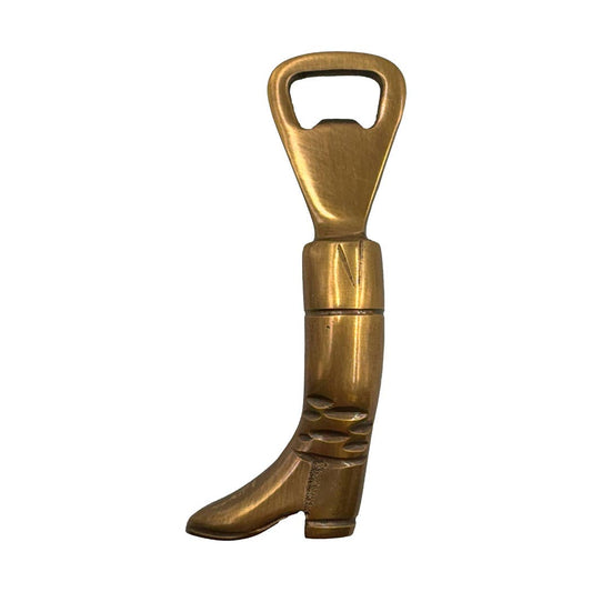 Antiqued Brass Equestrian Boot Bottle Opener | Kitchen