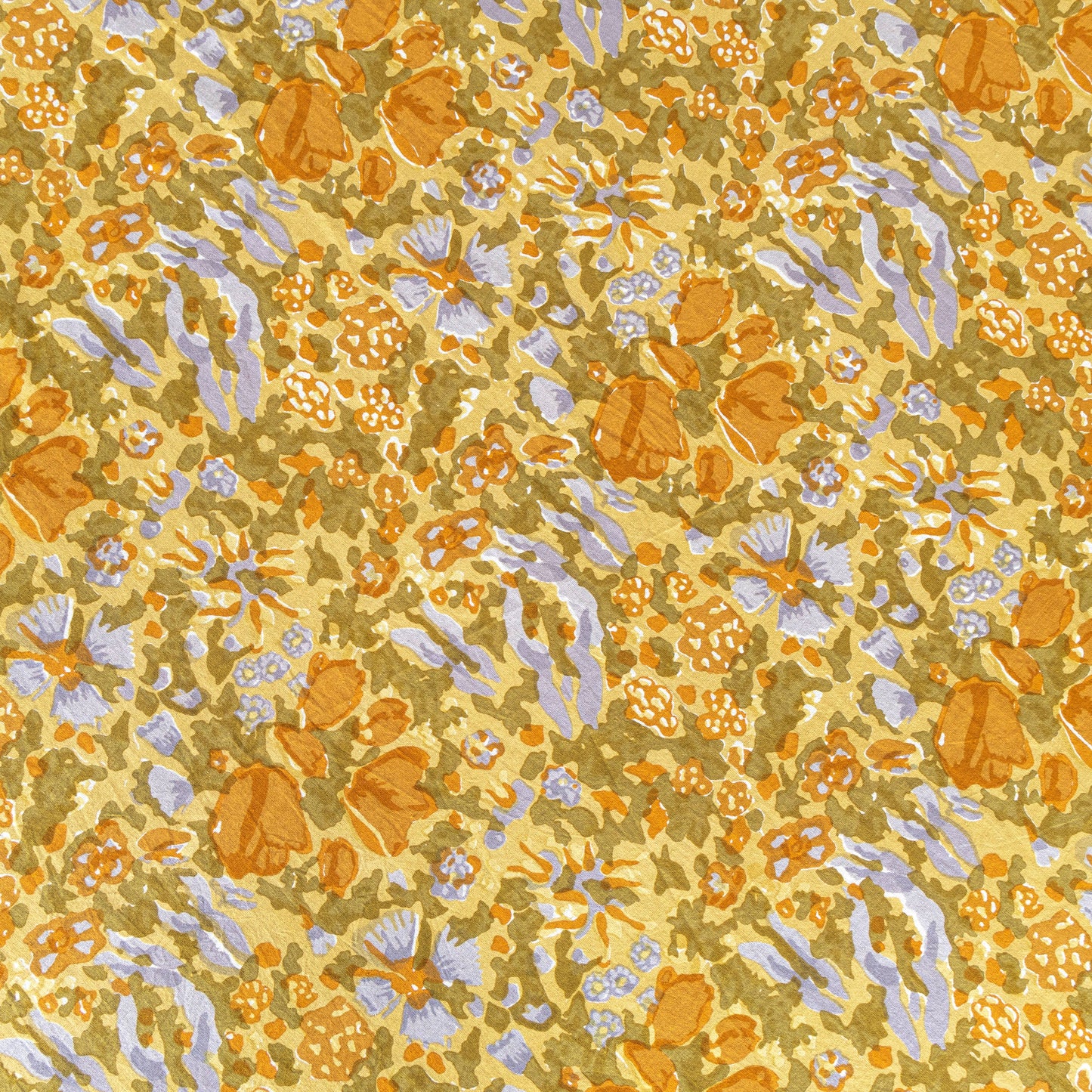 Jardin Mustard & Grey | Tablecloth: 90" Round