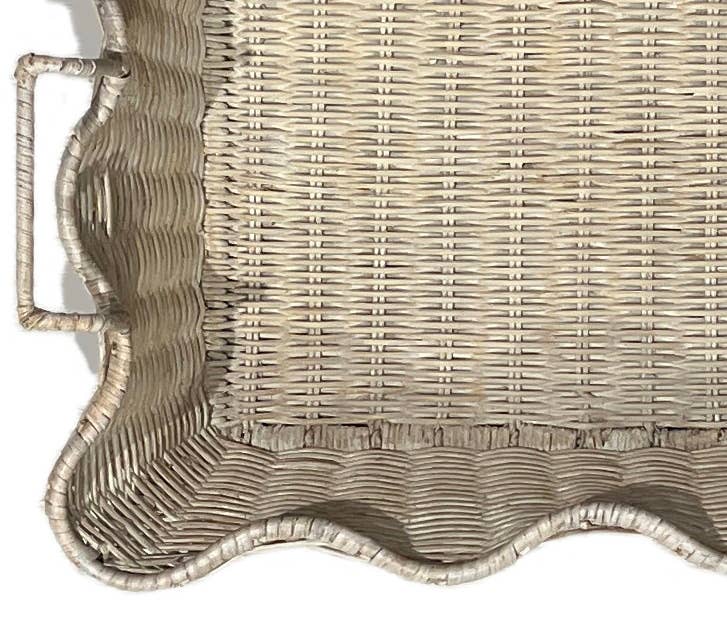 Small Scalloped Tray: Brown