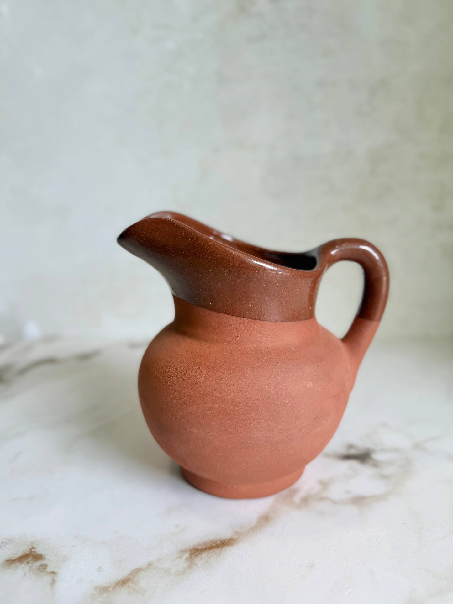 Red Clay Decorative Pitcher: Large