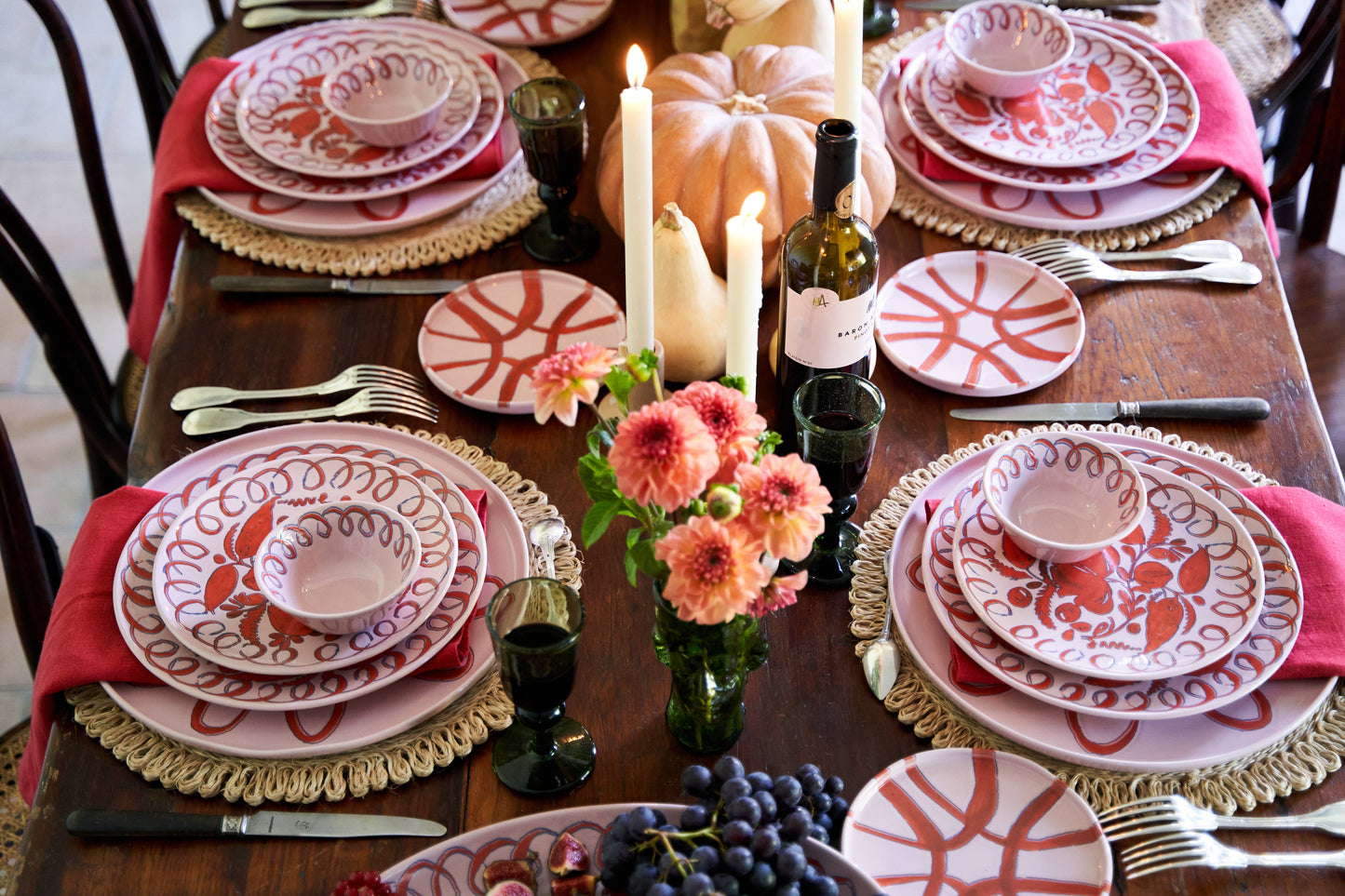 Amalfi Oval Tray Pink - 15.7" x 11"