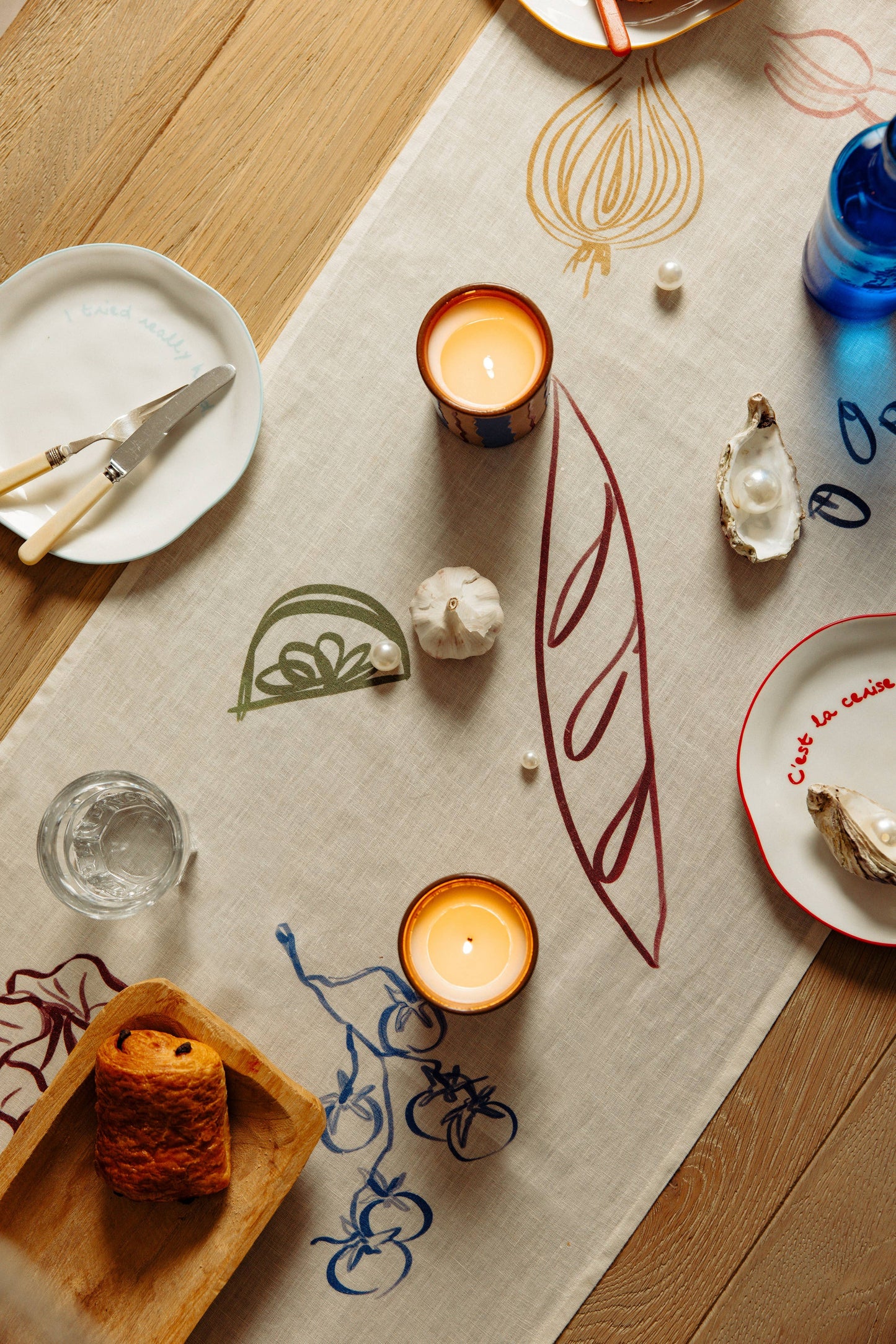 ‘Dinner’ Table Runner 230cm X 45cm