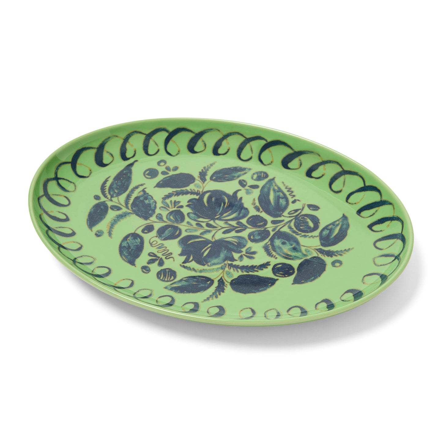 Amalfi Oval Tray Green - 15.7" x 11"