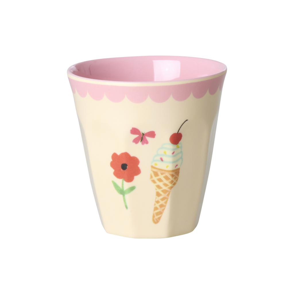 Melamine Kids Cups in Fun Fair Pink Prints - Small - 6 pcs. in Gift Box