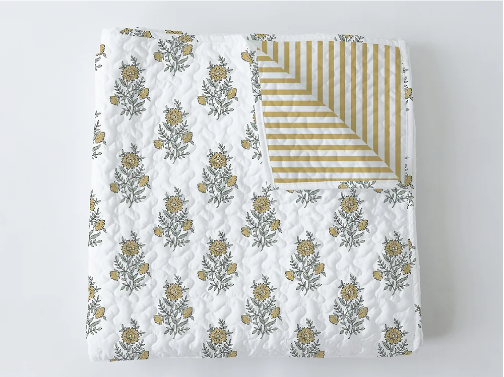 Claire Yellow Baby Blanket