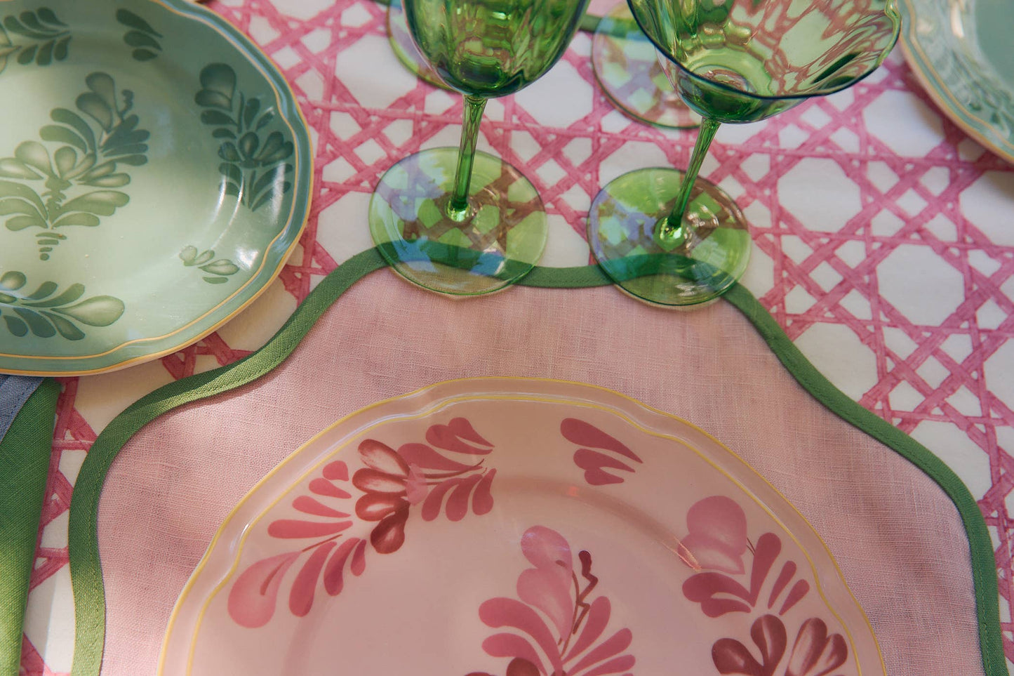 Gordes green dessert plate (set of 4)