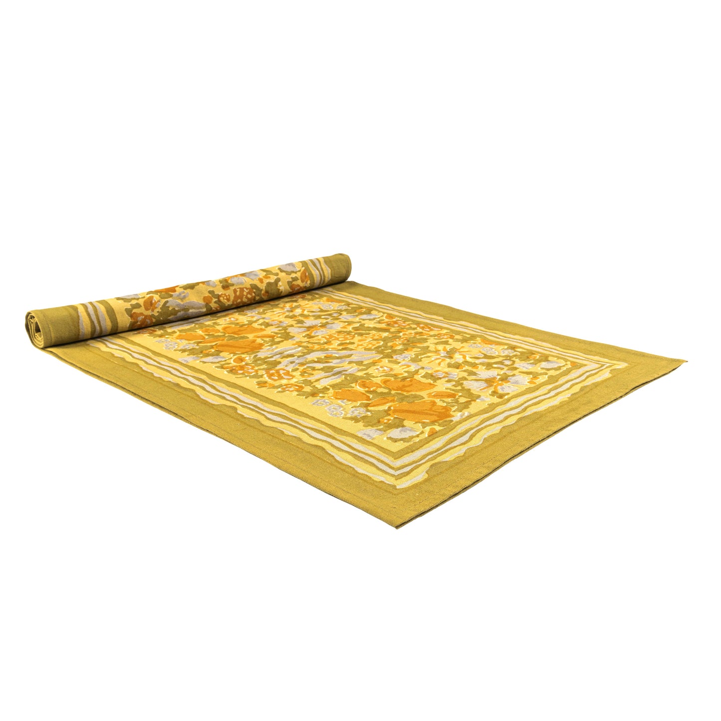 Jardin Mustard & Grey | Runner: 16" x 90"
