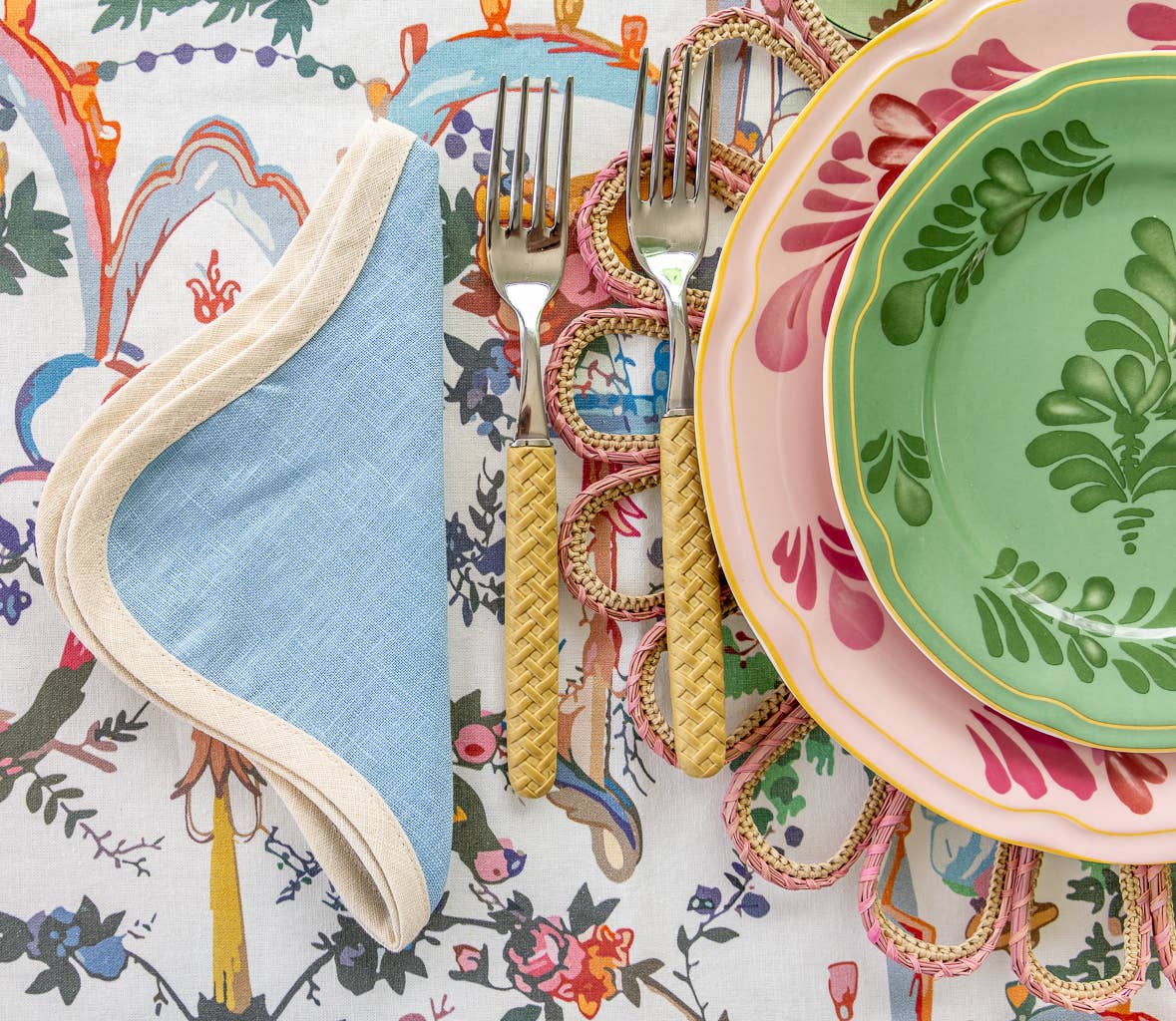 Gordes green dessert plate (set of 4)