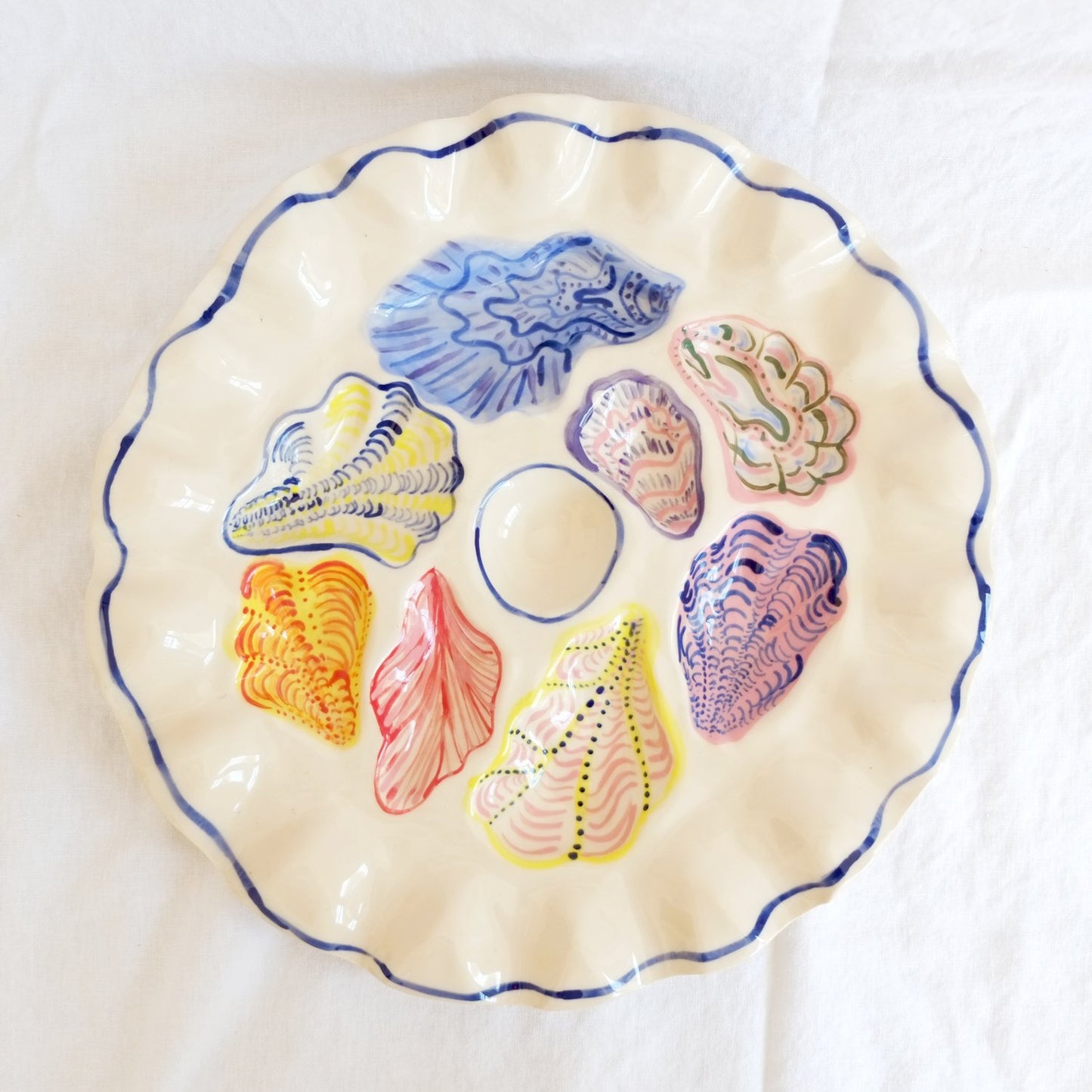 REX OYSTER PLATE COLORFUL