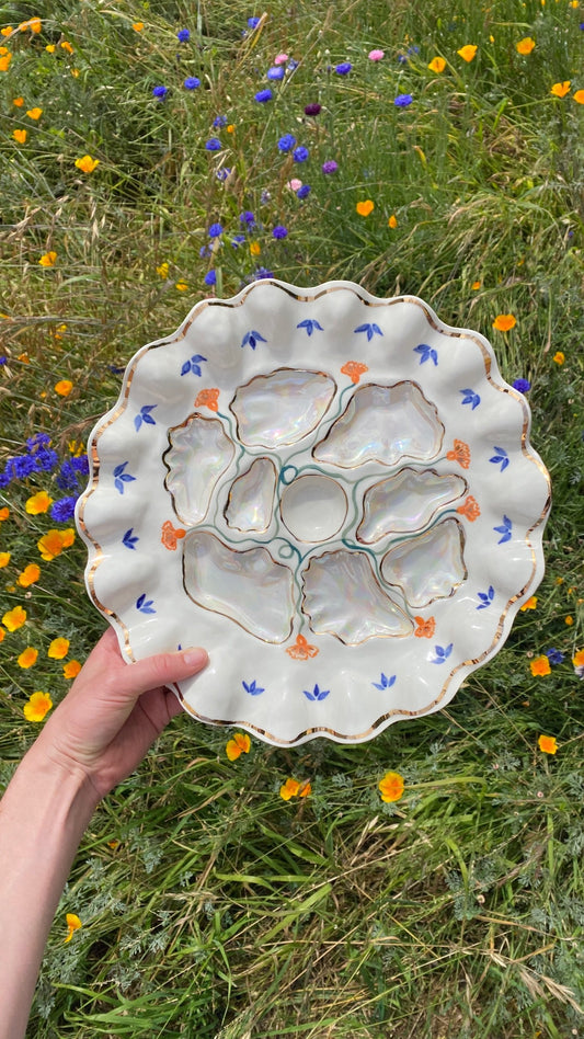 REX OYSTER PLATE POPPIES