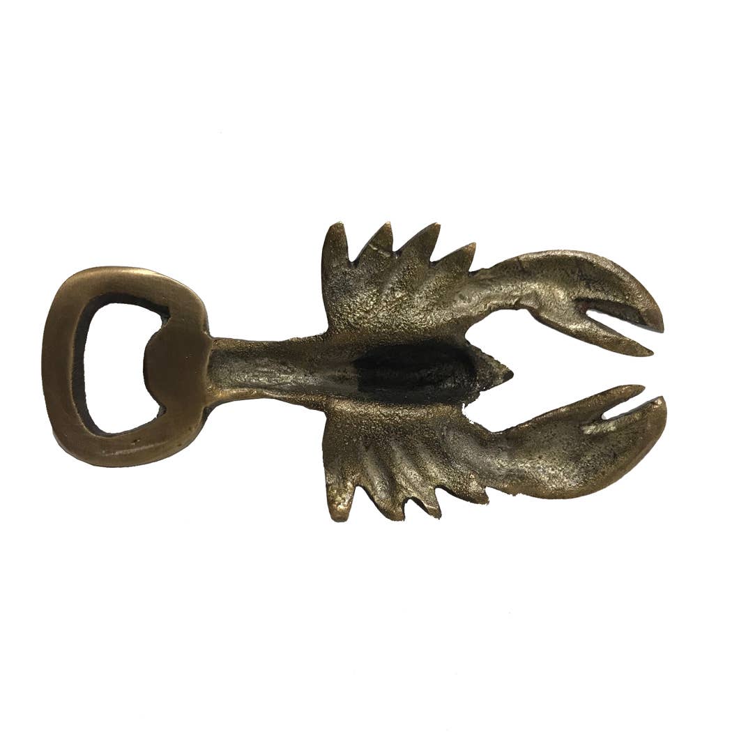 Antiqued Brass Lobster Bottle Opener | Barware | Kitchen