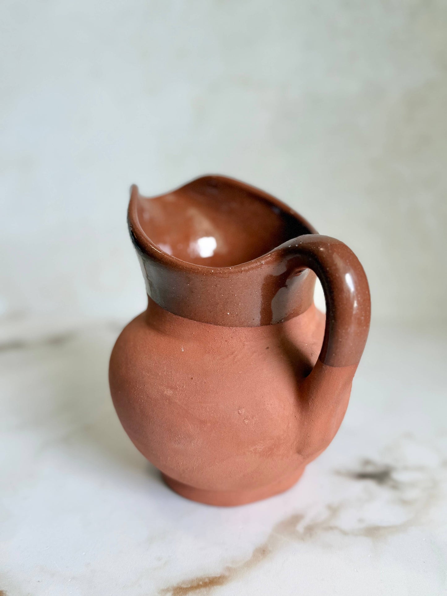 Red Clay Decorative Pitcher: Large