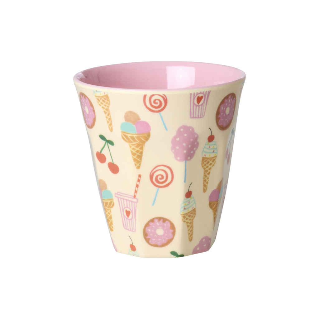 Melamine Kids Cups in Fun Fair Pink Prints - Small - 6 pcs. in Gift Box