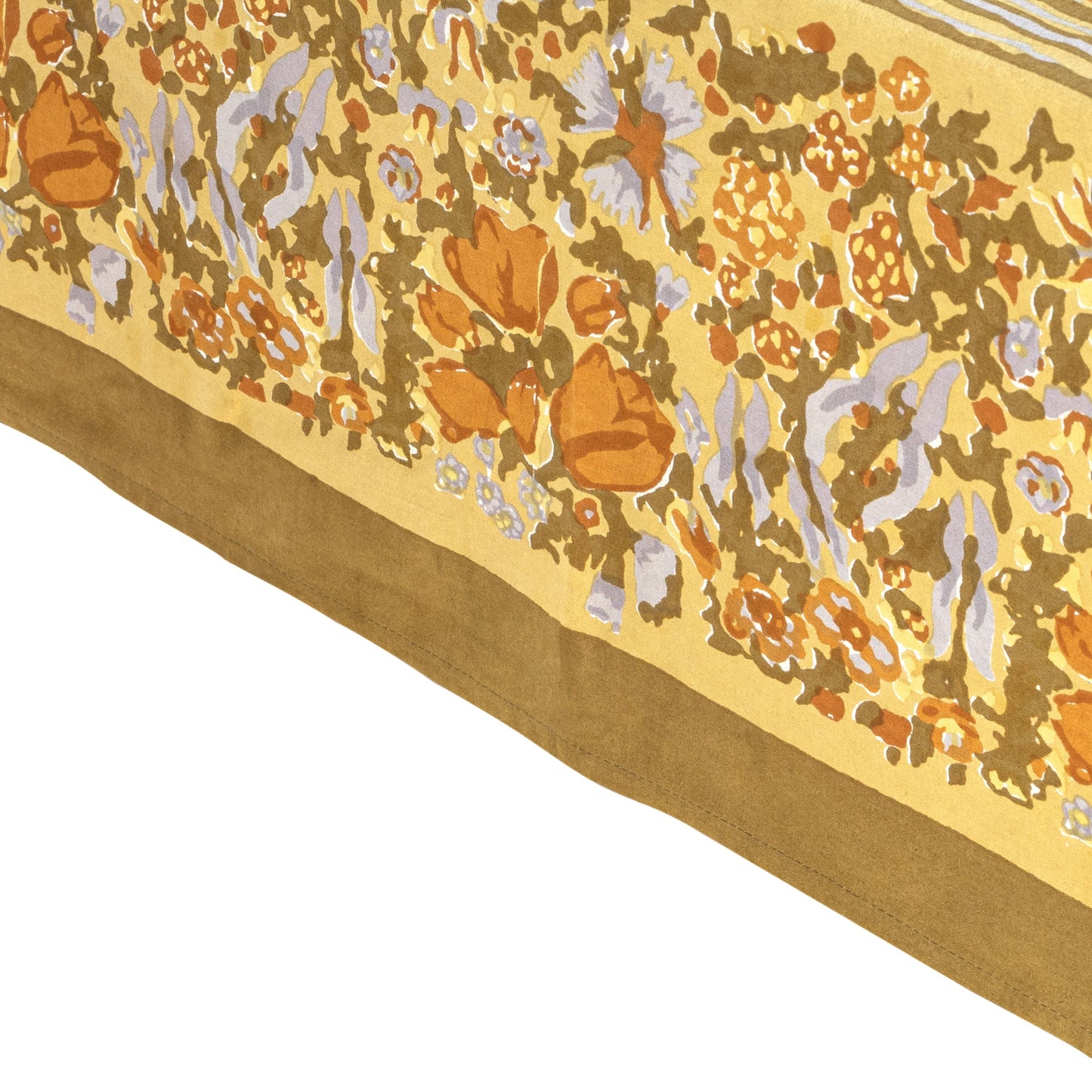 Jardin Mustard & Grey | Tablecloth: 90" Round