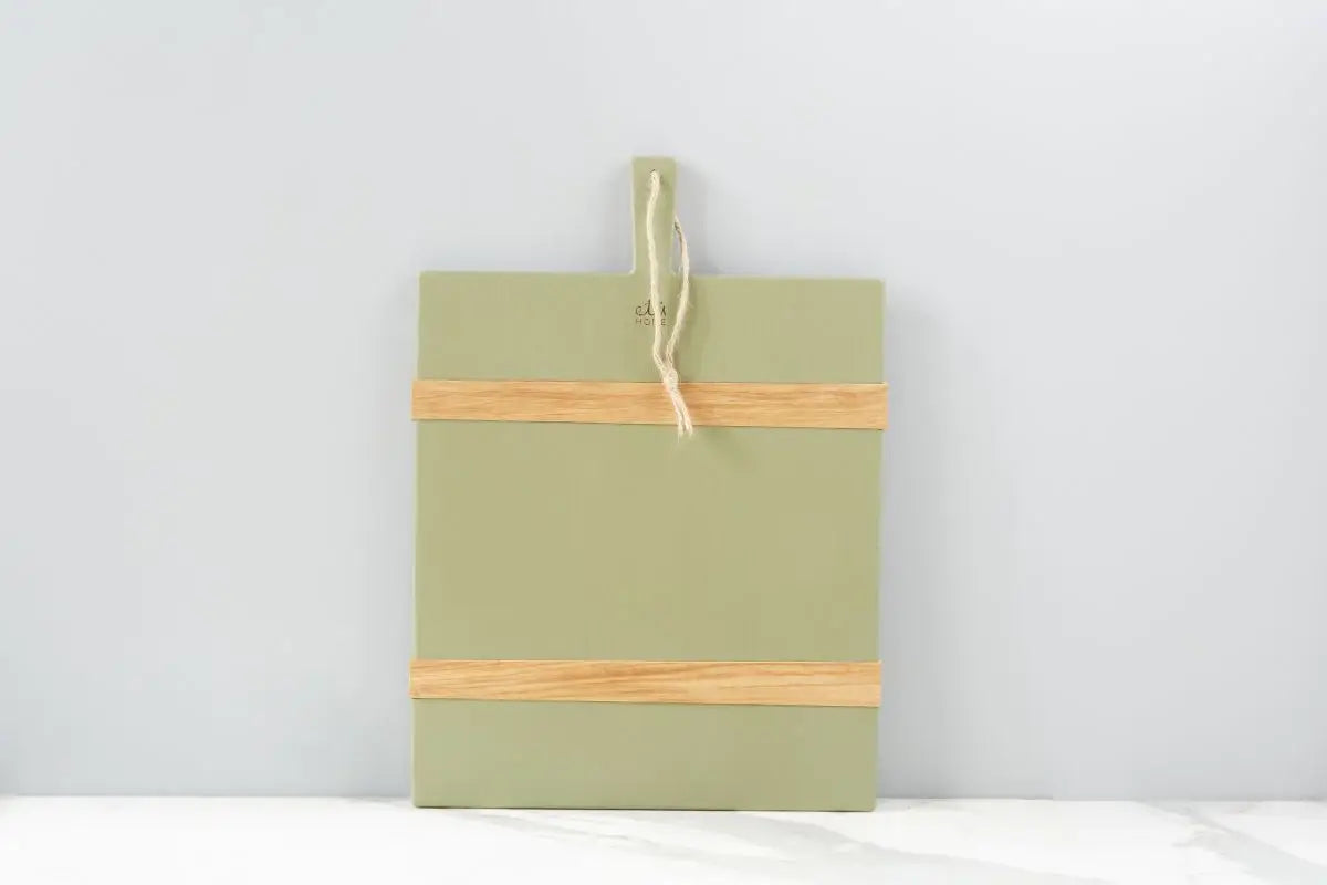Sage Green Rectangle Wood Charcuterie Cheese Board, Medium