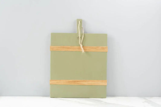 Sage Green Rectangle Wood Charcuterie Cheese Board, Medium