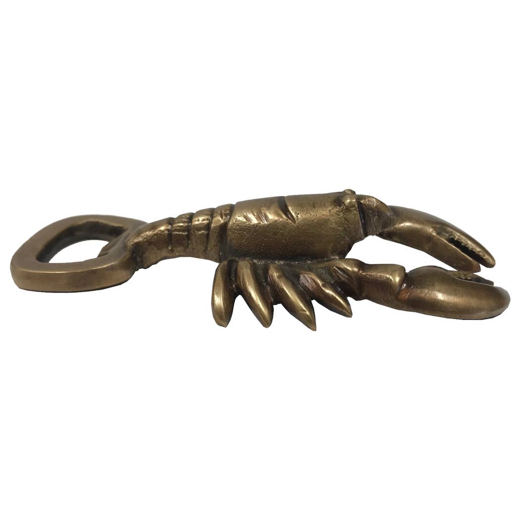 Antiqued Brass Lobster Bottle Opener | Barware | Kitchen
